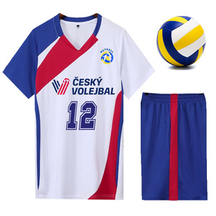 New Volleyball Clothing Men's Short-sleeved Suit Volleyball Team Uniform Training Clothing Air Volleyball Clothing Women's Volleyball Jersey Competition Clothing