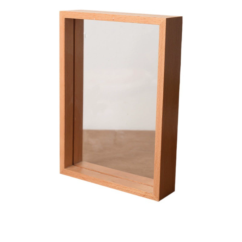 Креативная двусторонняя акриловая фоторамка Свадебная студийная фоторамка украшение рамка для демонстрации образцов растений деревянная простая фоторамка