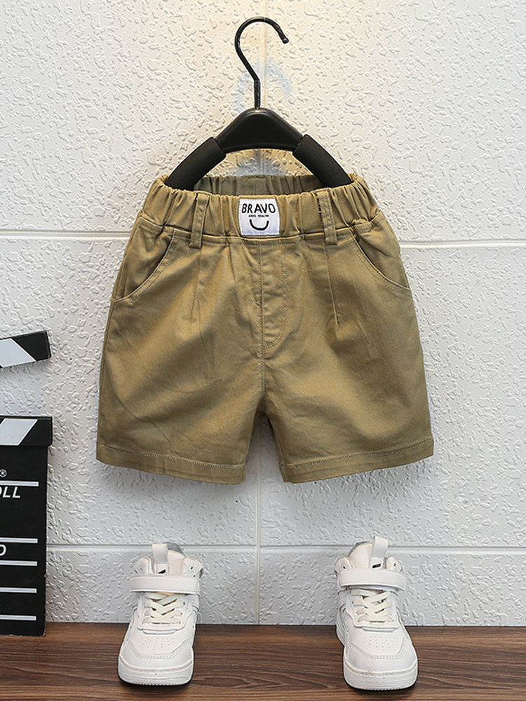 7889 pantalones cortos para niños verano nuevo estilo ropa para niños pantalones blancos casuales de cinco puntos pantalones pantalones de verano para bebés marea