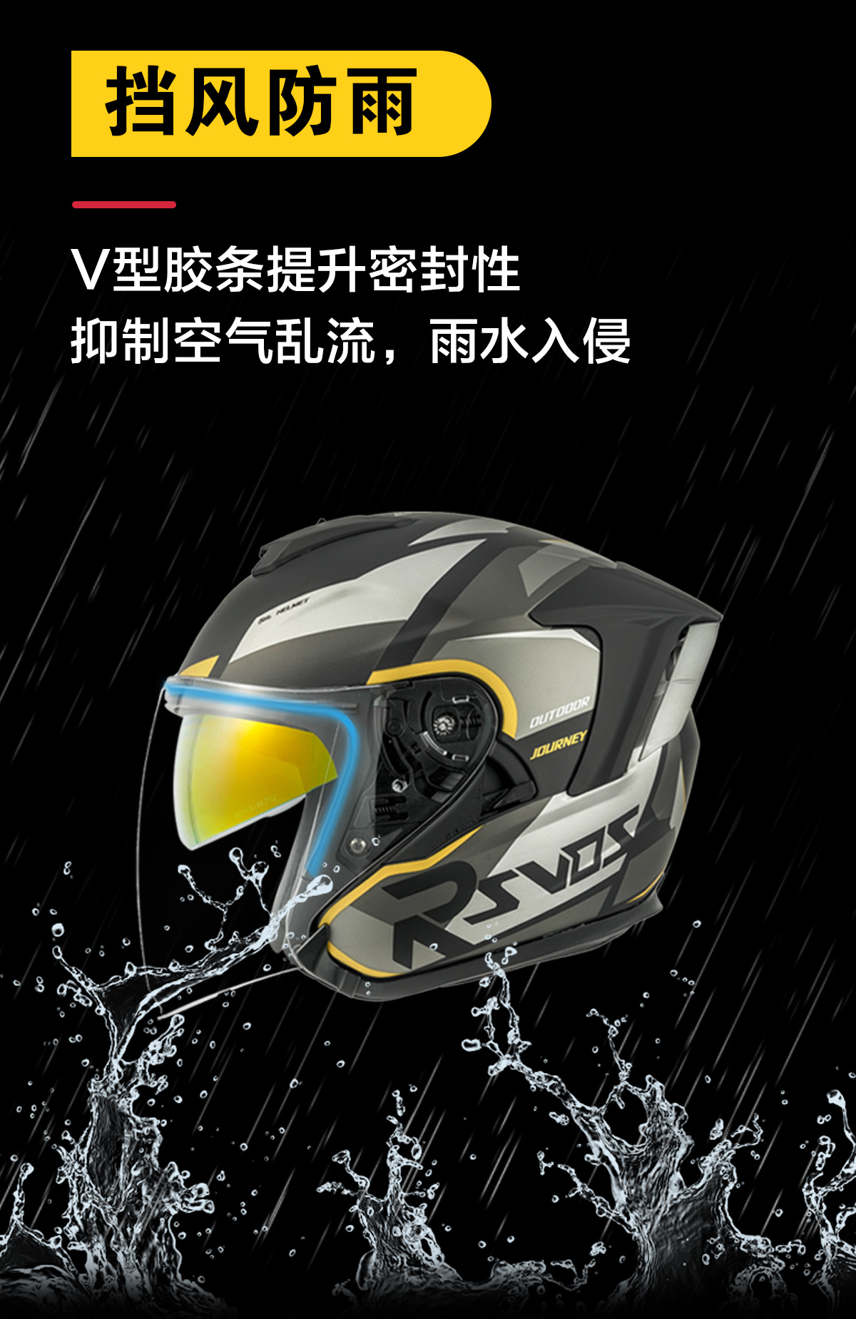 RSV Helmet Motorcycle Winter 3/4 Half Helmet Men's Retro Women's 3/4 Helmet Windproof and Warm for Four Seasons