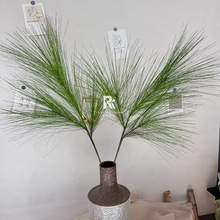 仿真马尾松绿植松柏枝美人松森系婚礼路引插花叶材酒店民宿装饰花