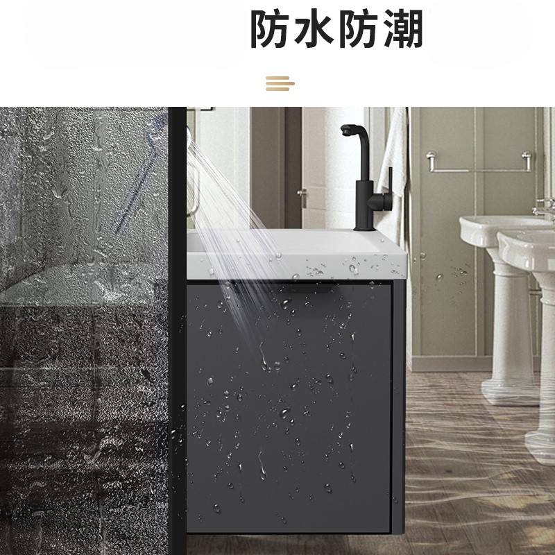 lavabo de lavandería de balcón lavabo de tipo pequeño lavabo de lavandería colgante lavabo integrado gabinete combinado lavabo con tabla de fricción lavabo