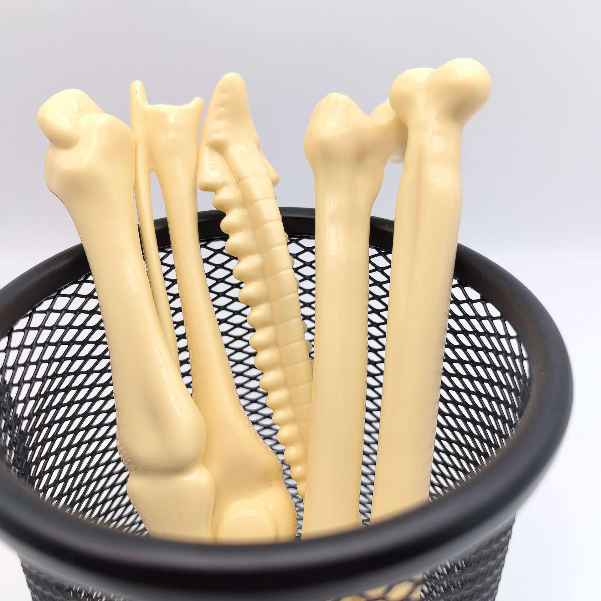 dibujos animados forma de hueso bolígrafo creativo papelería personalidad bolígrafo para estudiantes primarios bolígrafo regalo al por mayor