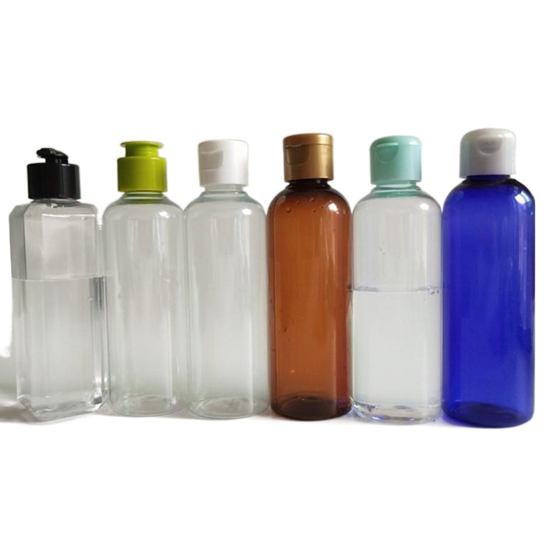 En stock para mascotas 50ml 60ml 80ml 100mL Flip botella de plástico botella transparente cosmética sub-botella