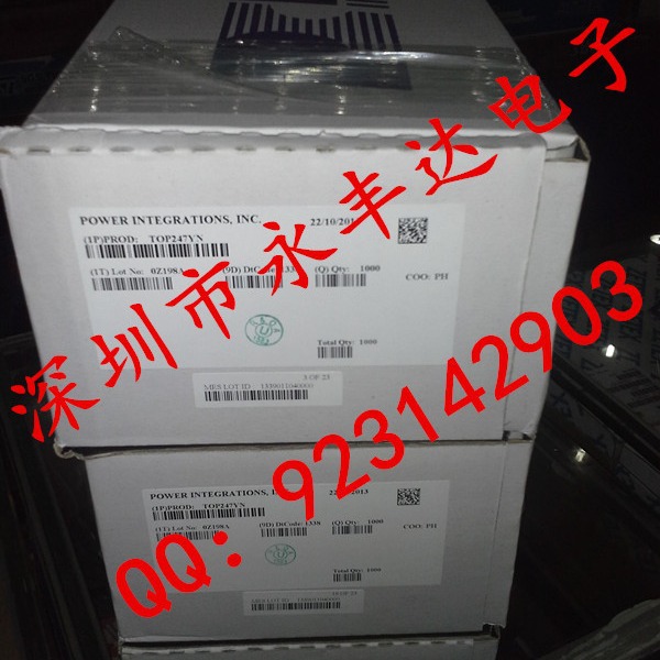 POWER原装：TOP247YN  TO-220   AC-DC控制器和稳压器   50PCS/管