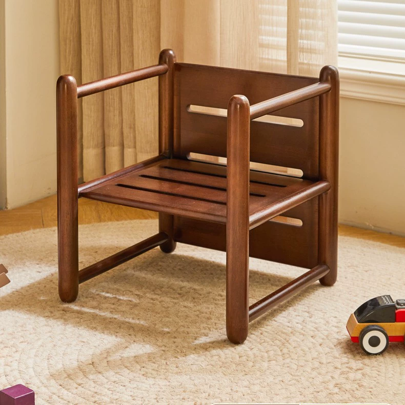 Домашний стул из цельного дерева, низкий стул, домашний стул, гостиная, диван, стул, детский спинной стул, многофункциональный трехсторонний стул