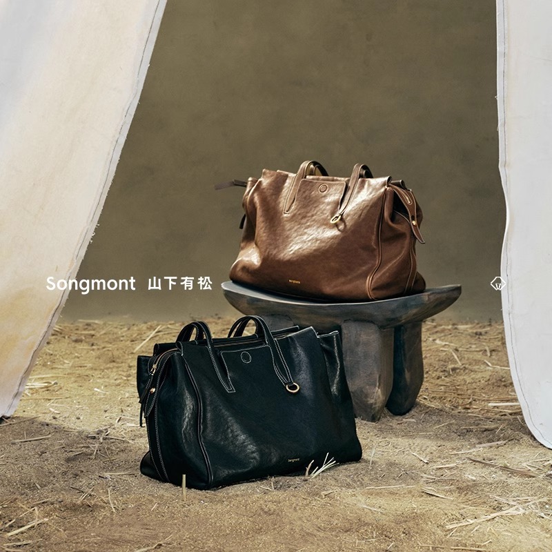 Li Naと同じSongmont Yamashita Yousong追跡シリーズ トラベルバッグ ベジタブルタンニンなめし ワンショルダー 牛革 ブリーフケース クロスボディ|undefined