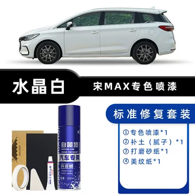 Byd Song Max Self-Painting Spray Paint in Inkstone Blue and Mountain Gray Car Supplies Car Paint Repair Crystal White Touch-Up Pen (Avtomobil boya qələmləri) - color-classification-crystal-white-standard-repair-send-soil-simple-tools
