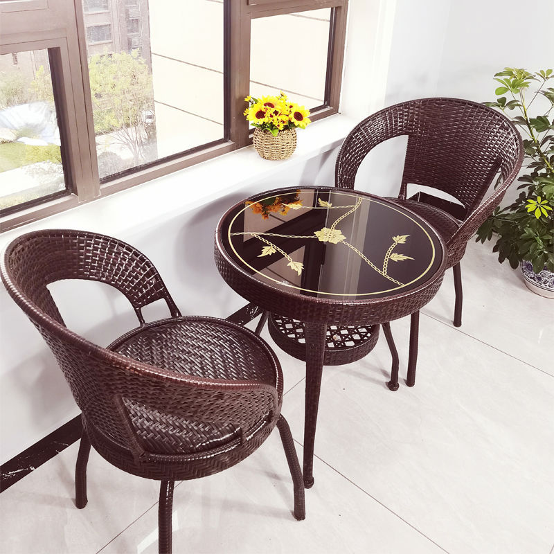 다크 브라운: 60개의 원 넓히기 + 회전 의자 2개 [핫 세일] 무료 쿠션