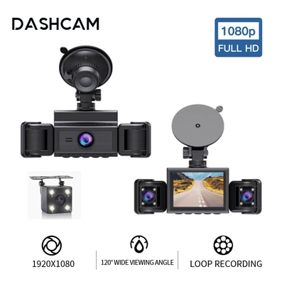 Driving recorder — 4-channel dash cam with 4 - r-10-24inch-four-records