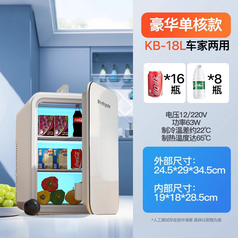 Mini Refrigerador Portátil para Auto y Hogar con Función de Enfriamiento y Calentamiento