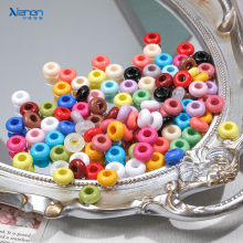 彩色甜甜圈车轮珠圆圈配件包挂亚克力手机链条手链diy饰品配件