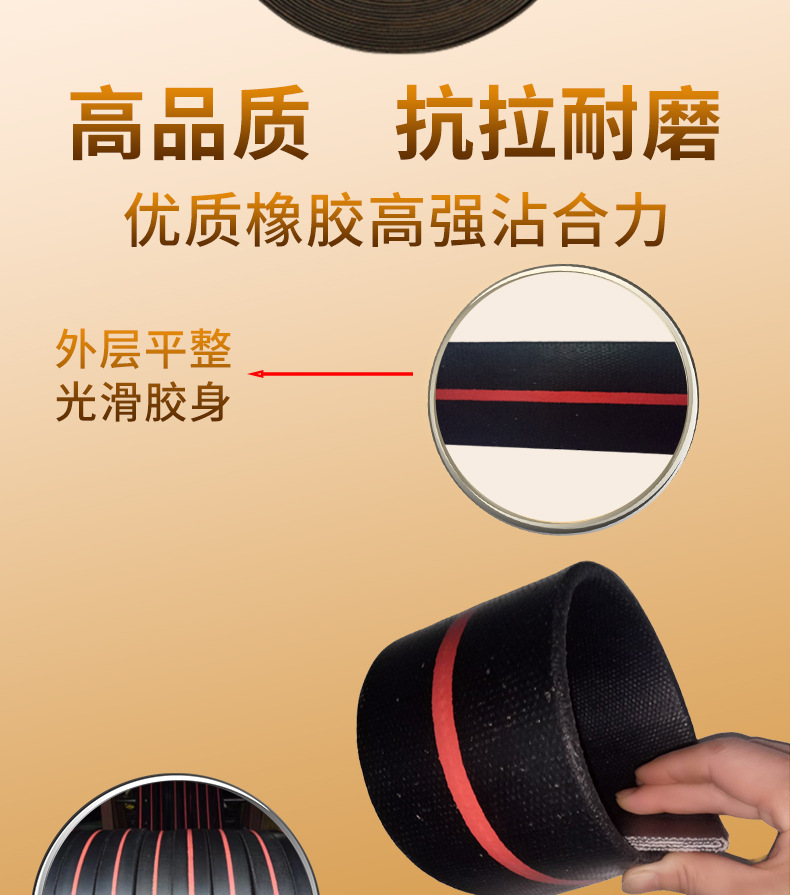 High-strength flat rubber belt, transmission belt, elevator flat belt, wear-resistant industrial belt, conveyor belt, circular conveyor belt