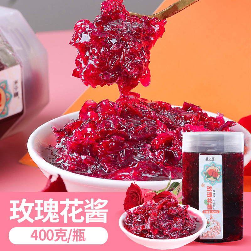 Yunnan Rose Sauce Edible Factory Wholesale Bottled Bakers Sauce Dip Bread Jam Rose Sauce