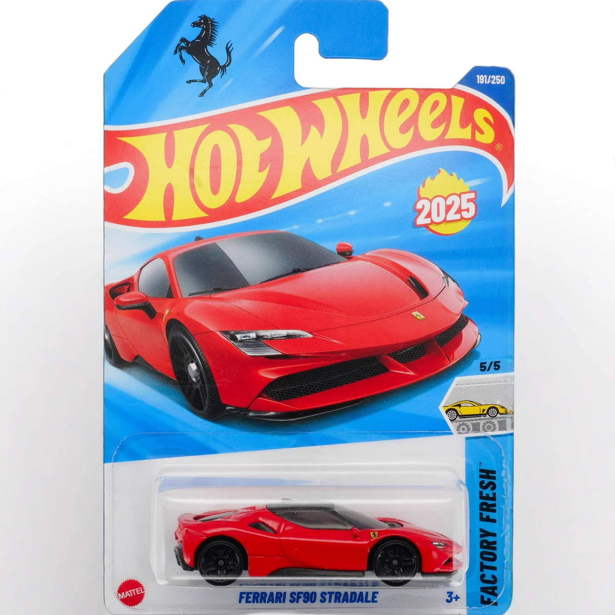 Hot Wheels C4982 Puka 2025J Ferrari SF90 Mercedes-Benz Porsche Bugatti Alloy Car Toys