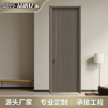 简约现代风实木复合门品格亿家平开门静音设计