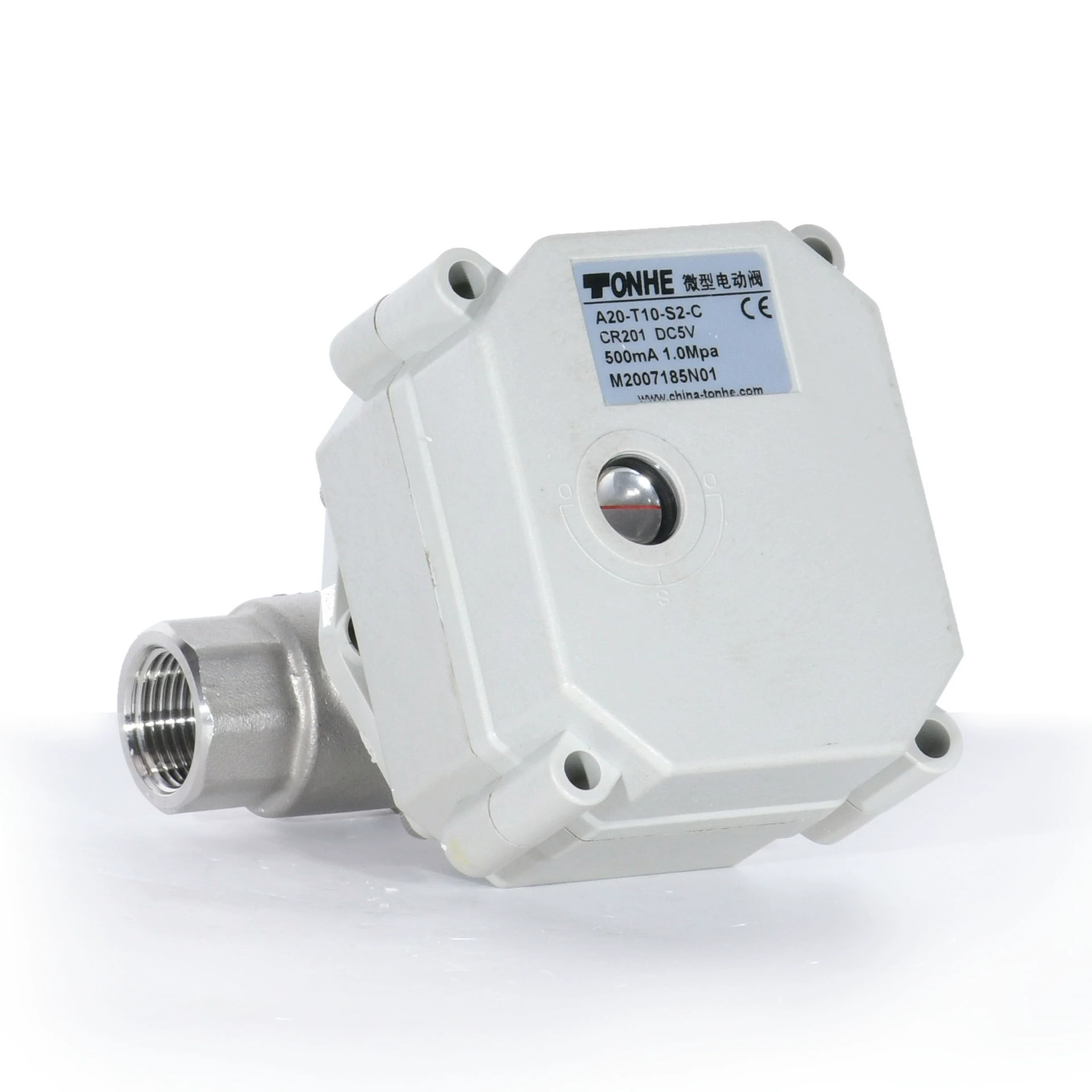 2 минуты до 1 дюйма микро-электрический клапан TONHE полный диаметр нержавеющей стали 304 с индикаторным переключателем шаровой клапан DN8-25