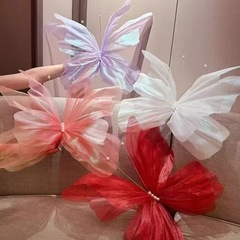 美塑花婚礼装饰手工50cm打卡真丝花艺大型道具户外蝴蝶拍照