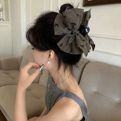 乖巧千金~植绒蝴蝶结抓夹后脑勺2025新款高级感鲨鱼夹发饰发夹