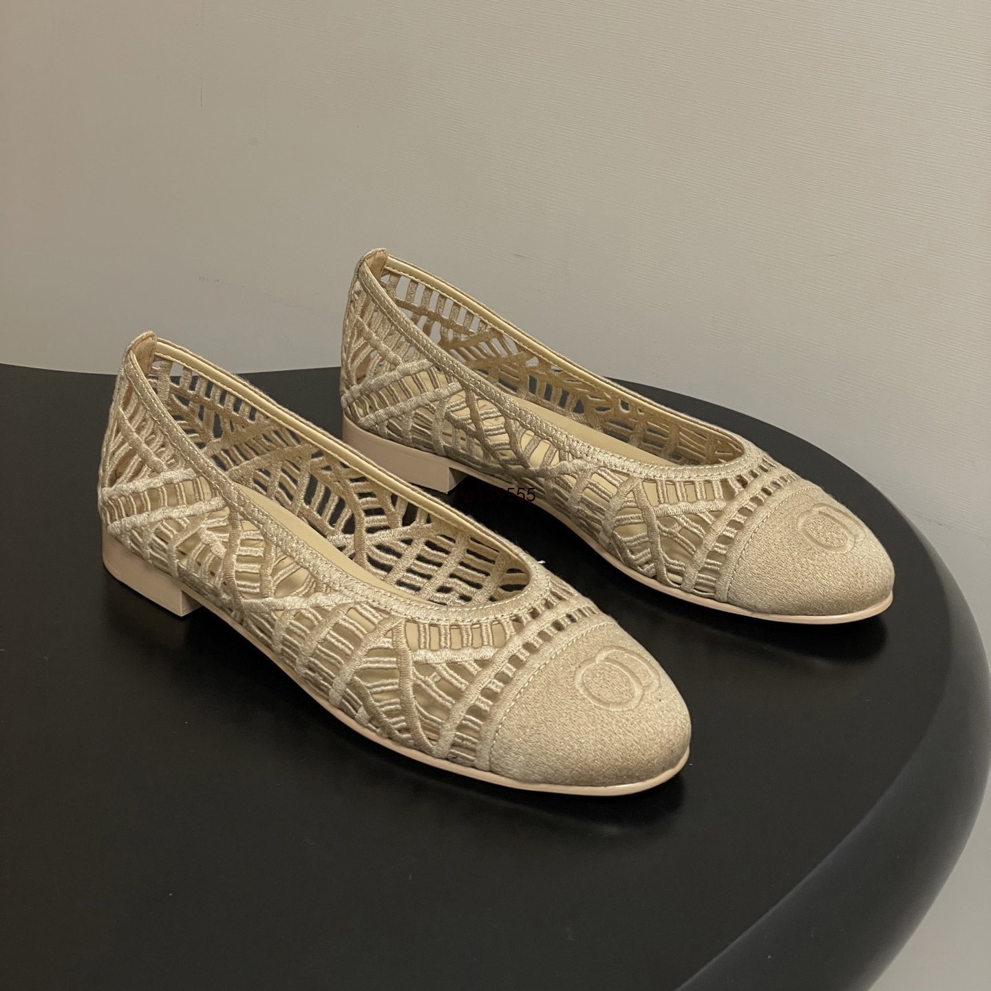 Quality Shoes -style Flat Bow Shallow-cut New Model Genuine Color-blocking Full Leather Elegant Ballet Shoes_vogvips.com