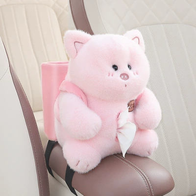 car tissue box trash can – Car tissue box/set - dual-purpose-model-fat-pier-pink-pig