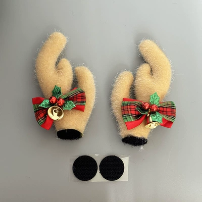 Elk Christmas Helmet Decoration Motosiklet dəbilqələri - christmas-antlers-large