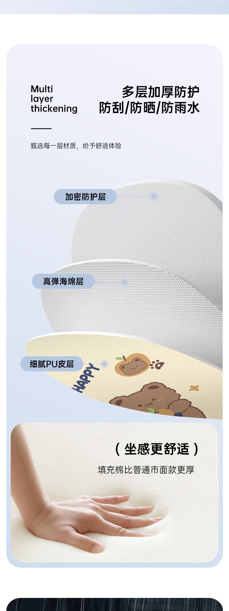 Electric Vehicle Seat Cover Waterproof Sun Protection Cover for Electric Motorcycle Seat Cushion Suitable for Yadea Aima Universal Seat Cushion Cover
