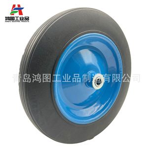Factory Customized 14inch Solid Rubber Tires 14X4 Rubber Powder Wheel Trolley Tool Cart Solid Anti-Puncture Wheel