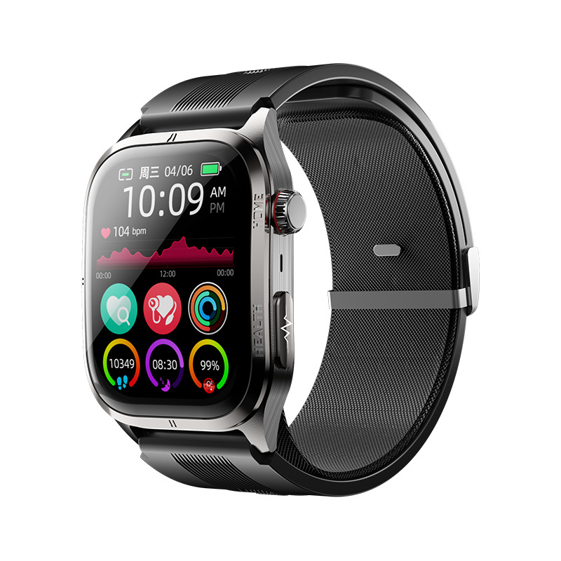 Sh-12 (Healthwear) Airbag Type Real Blood Pressure Ecg Electrocardiogram Health Real-Time Monitoring Smart Watch