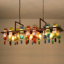 酒瓶吊灯美式复古创意个性酒吧餐馆咖啡厅装饰灯瓶子水吧吧台吊灯