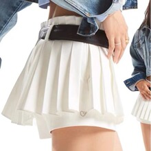 辣妹风 低腰迷你短百褶裙裤新款中长款松紧韩版a字短裙半身裙时尚