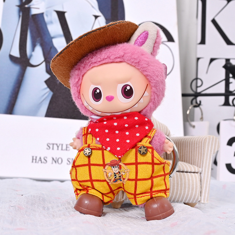 Labubu Doll Clothes Fourth Generation Secret Code Blind Box Plush Toy Doll Small Pendant Labubu Clothing Peripheral Plush Doll