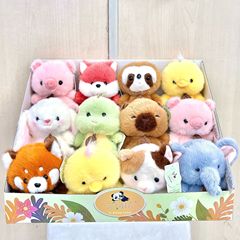 かわいい香りのドゥンドゥンパラダイス学習テーブル装飾品付き、小動物人形、キツネ、恐竜、カピバラ、ナマケモノ、ラグドール付き