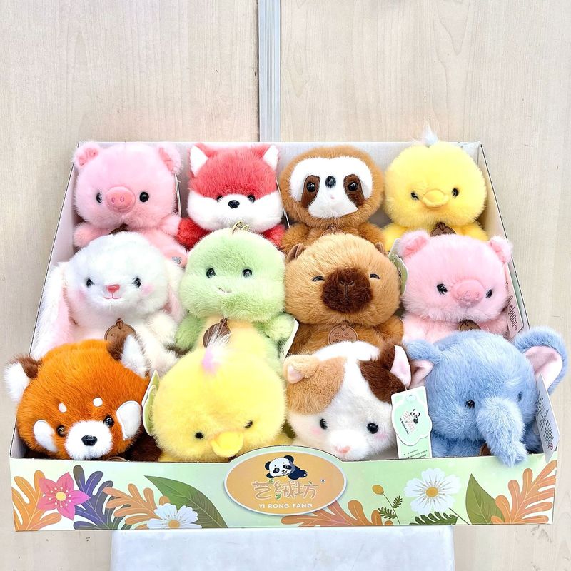 かわいい香りのドゥンドゥンパラダイス学習テーブル装飾品付き、小動物人形、キツネ、恐竜、カピバラ、ナマケモノ、ラグドール付き|undefined