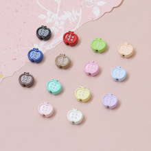 热销甜美可爱调色苹果合金饰品配件diy材料批发ins高颜值超多款式