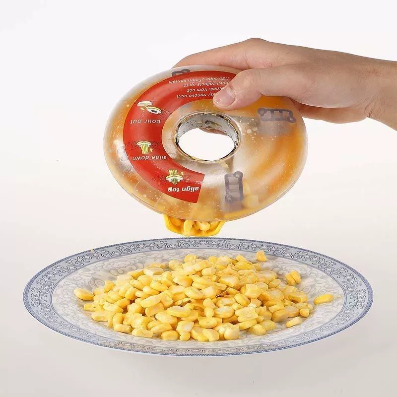 Круглая corn зерновая чистилка — ручной удалитель зерен кукурузы, компактная 15×8×5 см, разноцветная упаковка