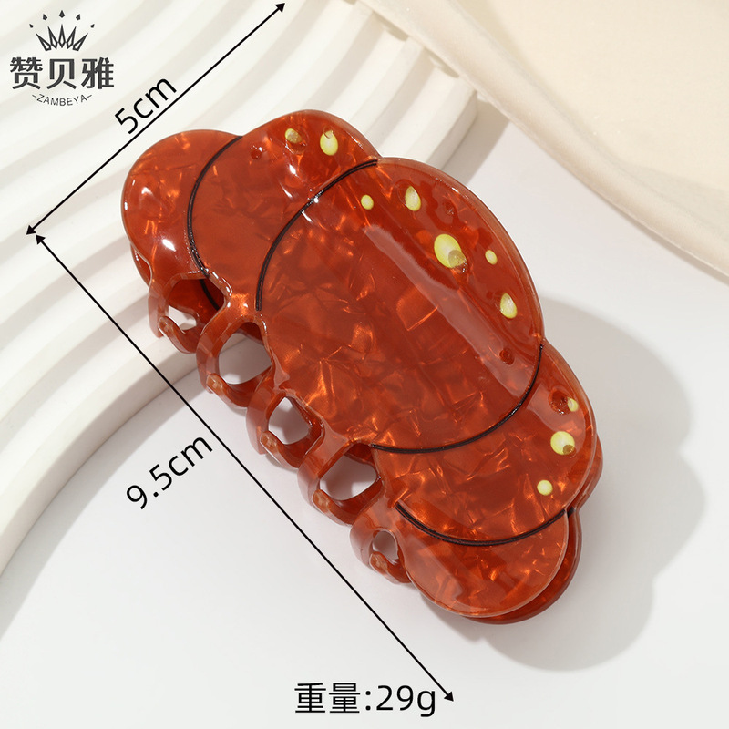 韩版水果醋酸抓夹女甜美后脑勺盘发鲨鱼夹高级感显发量气质头饰|undefined