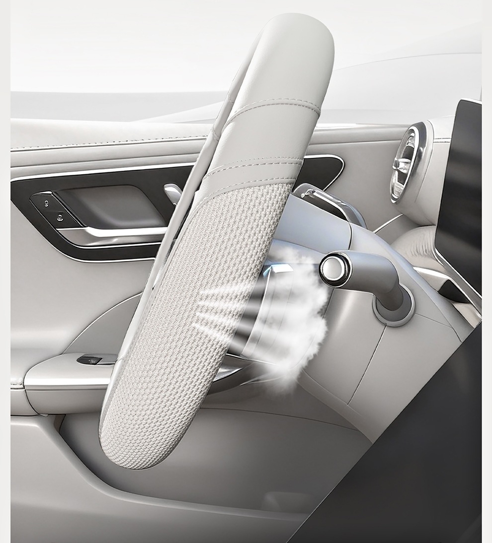 Ice silk car steering wheel cover, suitable for all seasons, breathable, non-slip, wear-resistant, sweat-absorbing, new summer model for men
