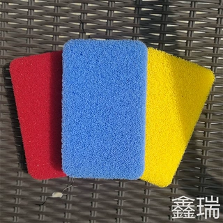 厂家定制35ppi彩色过滤绵聚氨酯网状防火海绵蜂窝中孔爆破海绵