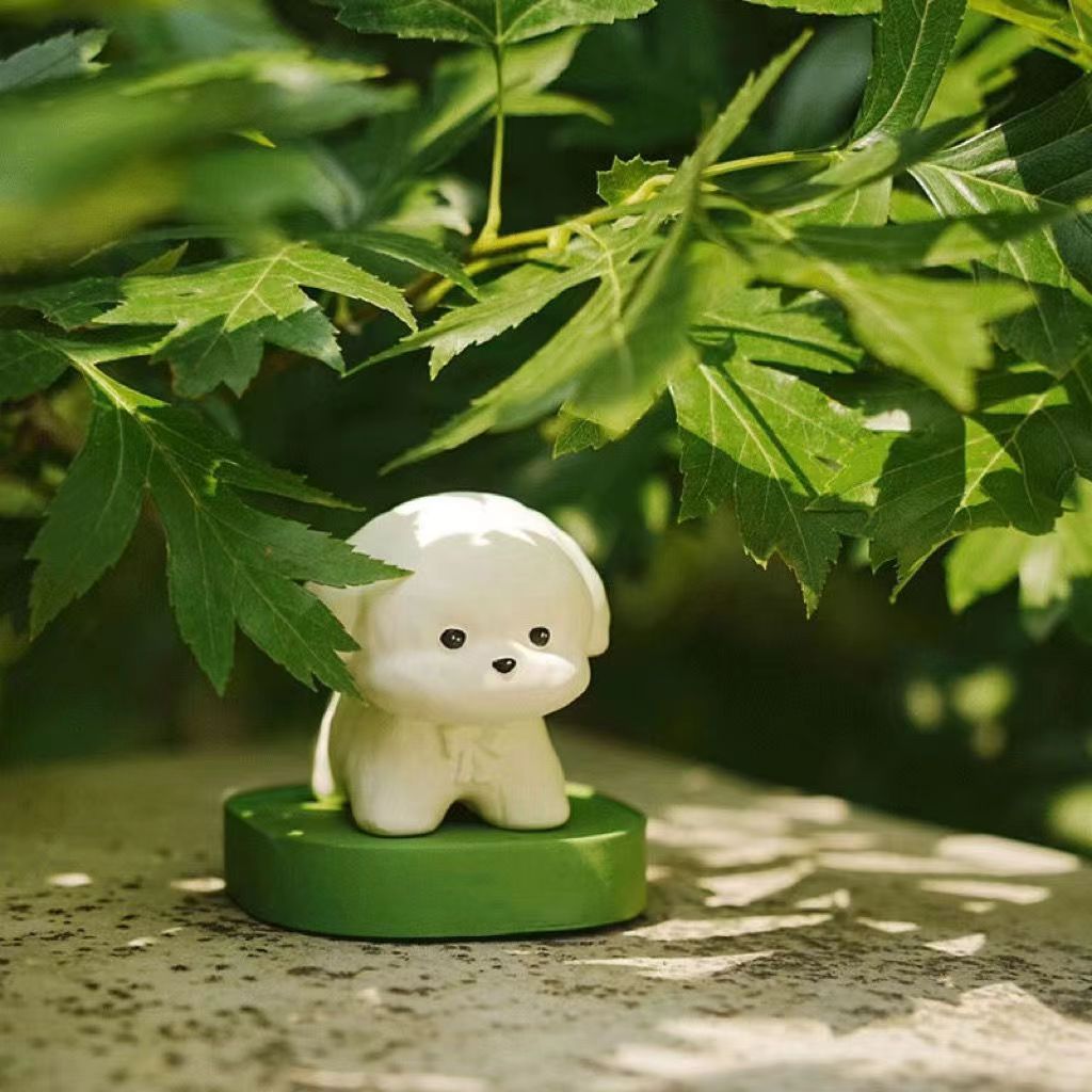 Car Interior Fragrance Diffuser Stone, Creative Cute Puppy Gift Crafts, Freshener Doll for Car Use