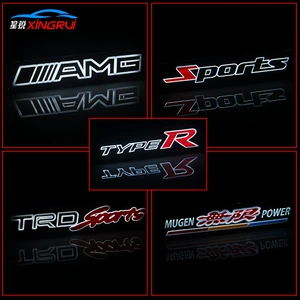 AMG TYPER TRDsports Şəbəkə İşıqlı Avtomobil Loqosu