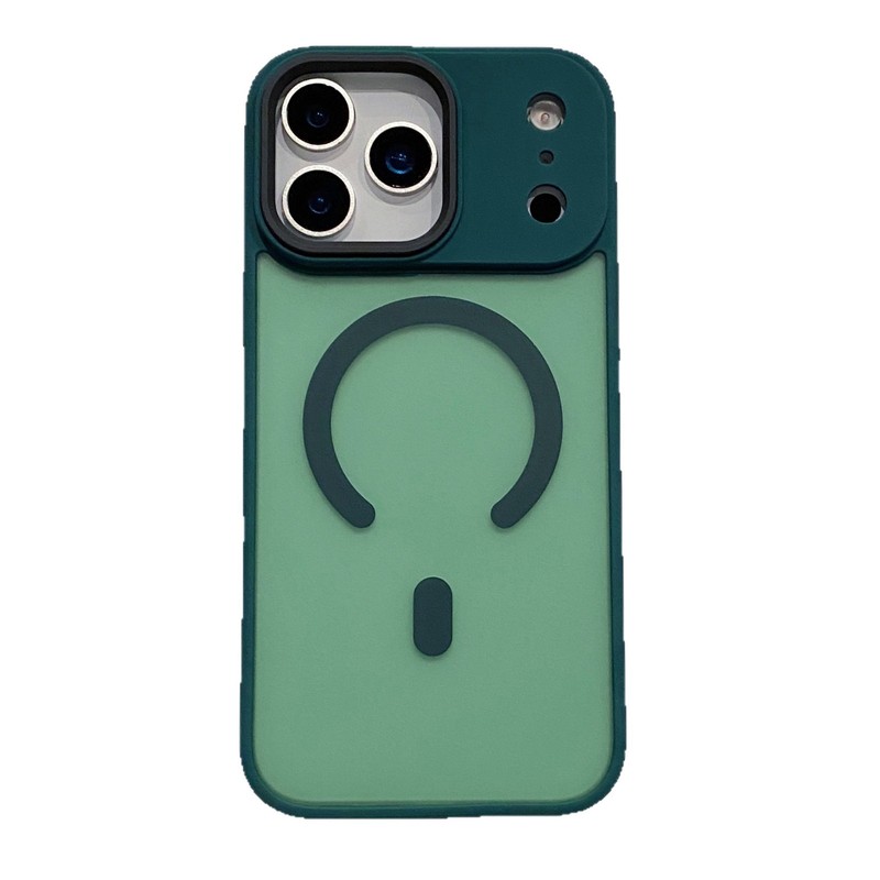 适用iPhone17promax肤感磨砂磁吸手机壳苹果16大孔全包防摔PC套15|undefined