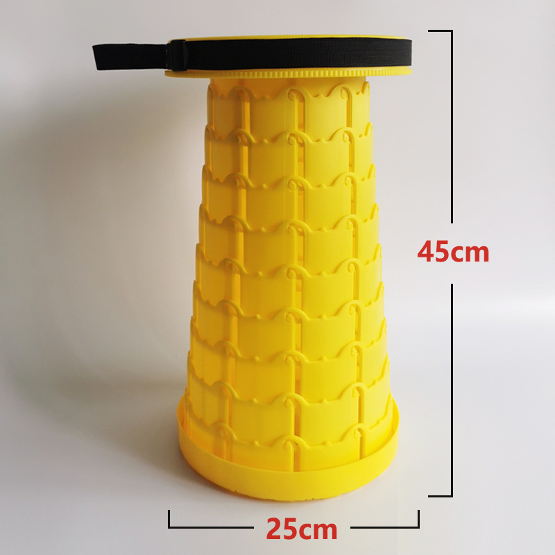 Taburete arco iris retráctil pequeño banco doméstico taburete de pesca ajustable portátil al aire libre asiento de cola de mano Maza