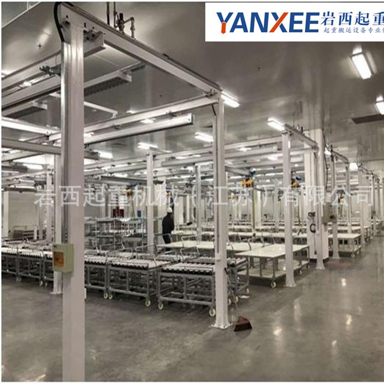 千级洁净式用起重设备铝合金轨道起重机单梁铝合金轨道洁净式起重