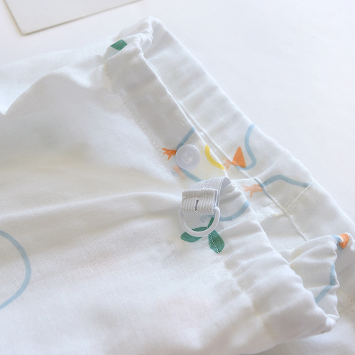 Spring and summer confinement clothes pure cotton gauze thin long-sleeved home clothes set double-layer gauze maternity pajamas one piece drop shipping