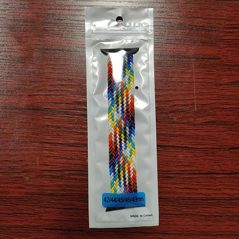 Rainbow braided strap