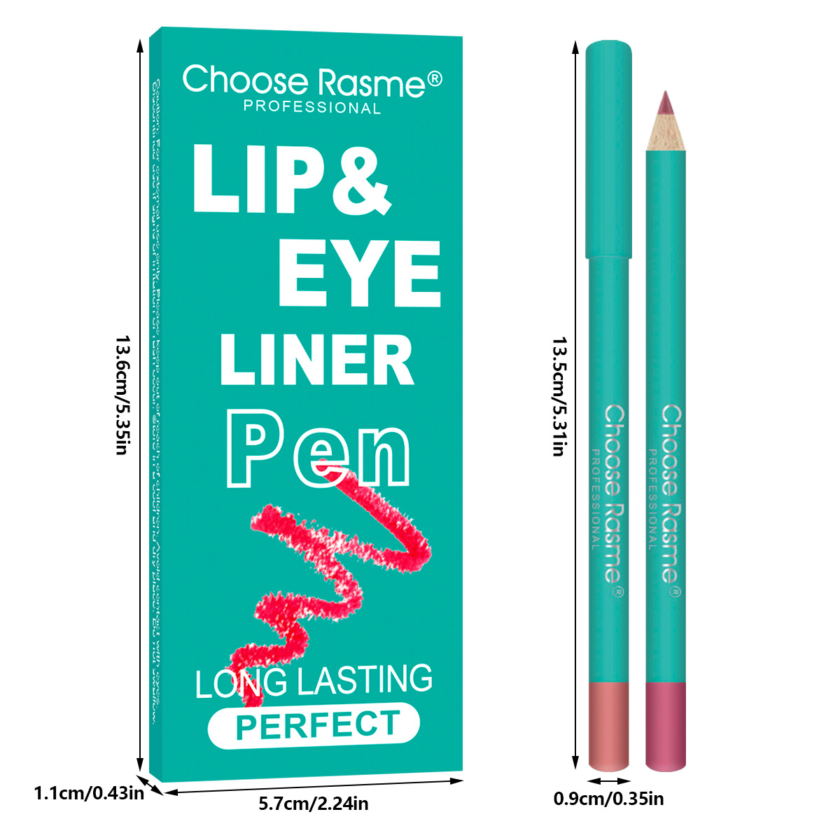 Matita labbra mista a 6 colori, pasta di fagioli, colore opaco, linea opaca, non facile da sbiadire, penna per rossetto_voghion.com