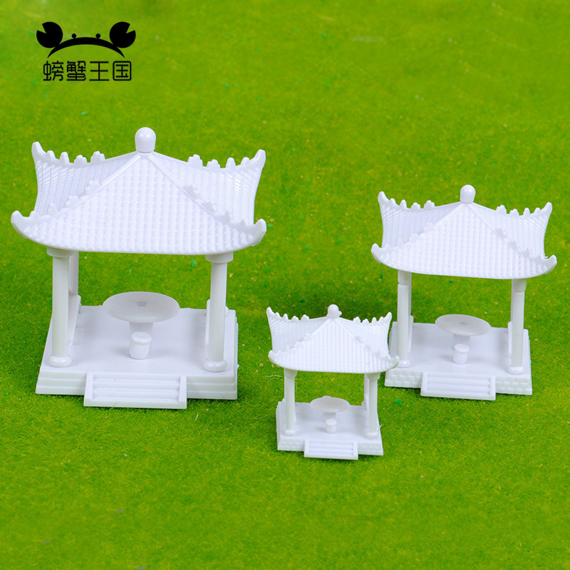 DIY modelo arena Mesa material Parque Fondo montaje pabellón hexagonal pabellón