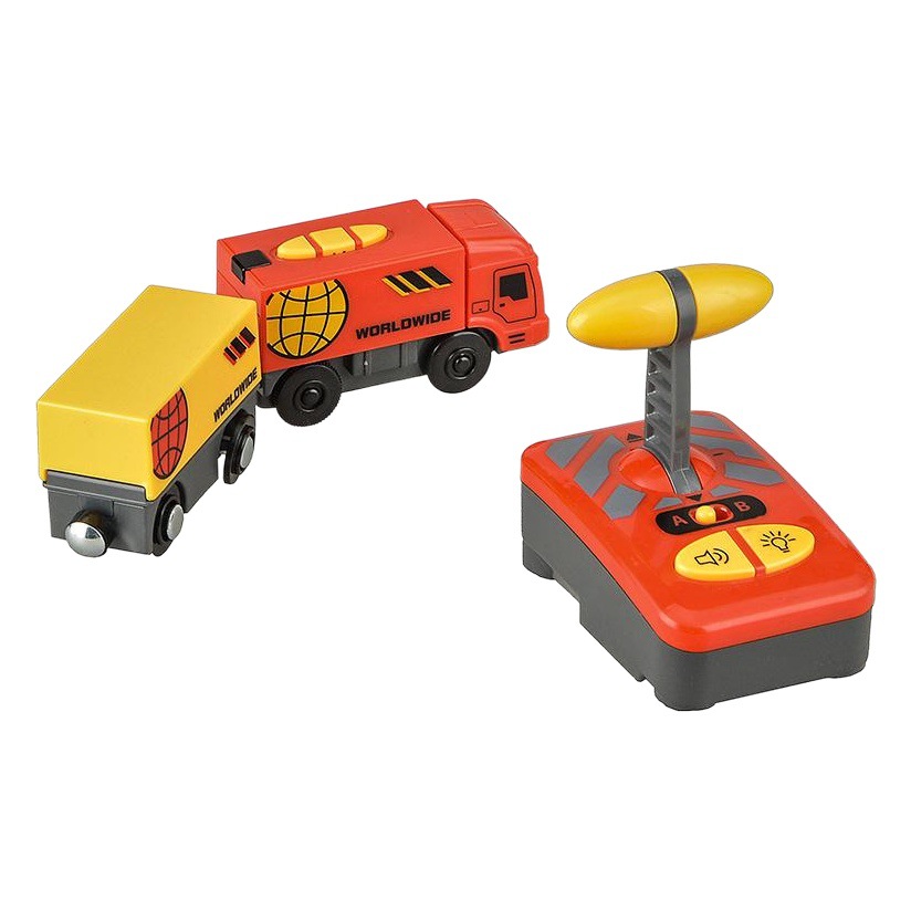 TBKJOYS tren eléctrico de juguete compatible con pista de madera tren de juguete para niños tren de control remoto camión