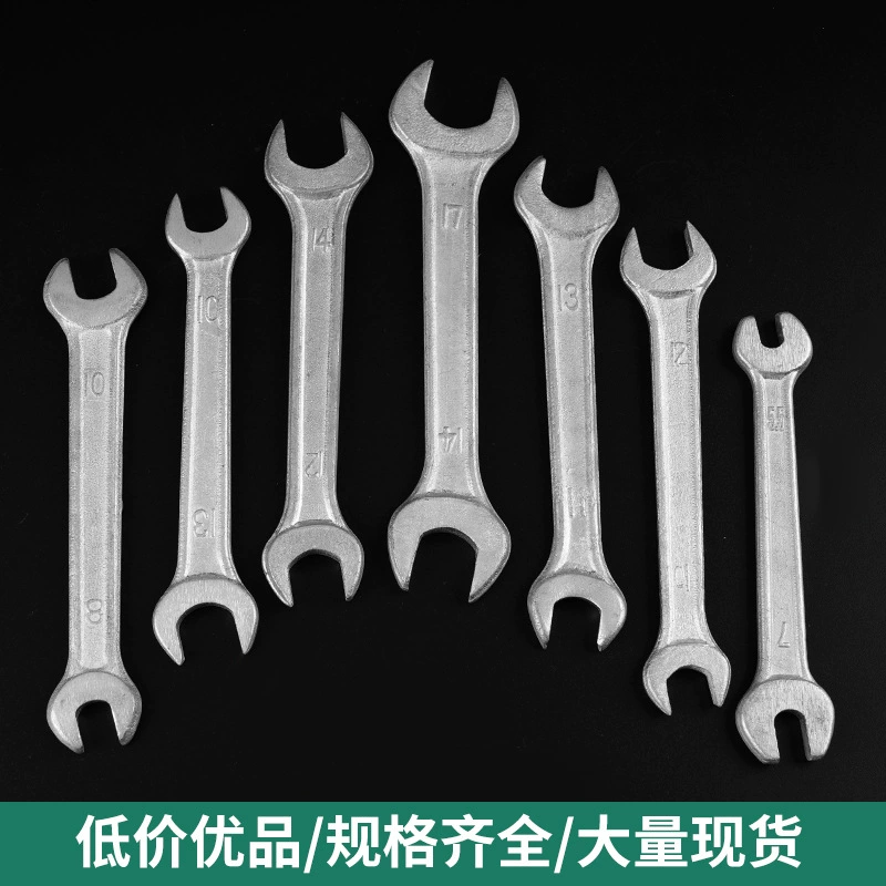 Подключите дешевый двухголовый открытый ключ оцинкованный кованый арматура для ремонта авто ручной тупой гаечный ключ оптом W18